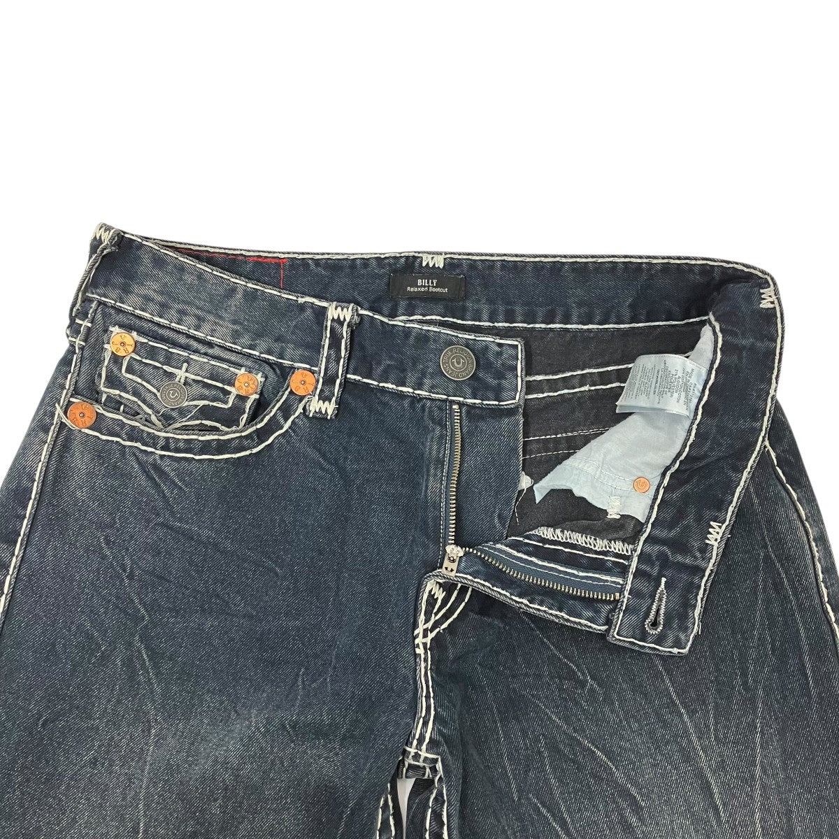 TRUE RELIGION BILLY FLAP BOOTCUTデニムパンツ56161-00 古着・中古-4枚目のアイテム画像