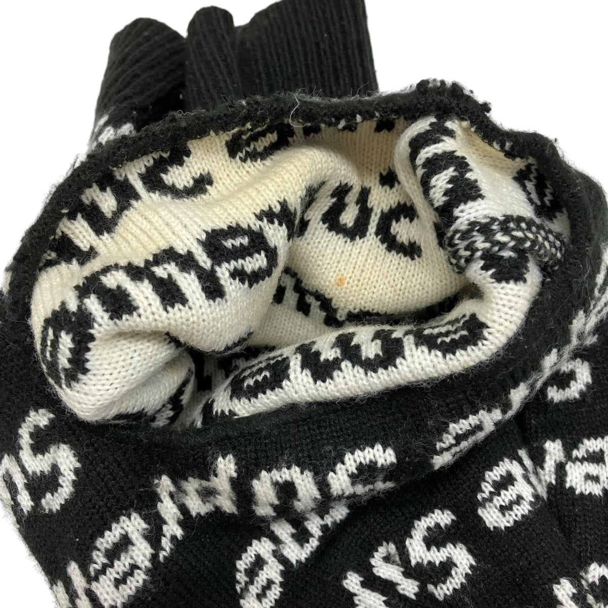 Supreme×New Era Repeat Black Balaclavaニット帽 古着・中古-5枚目のアイテム画像