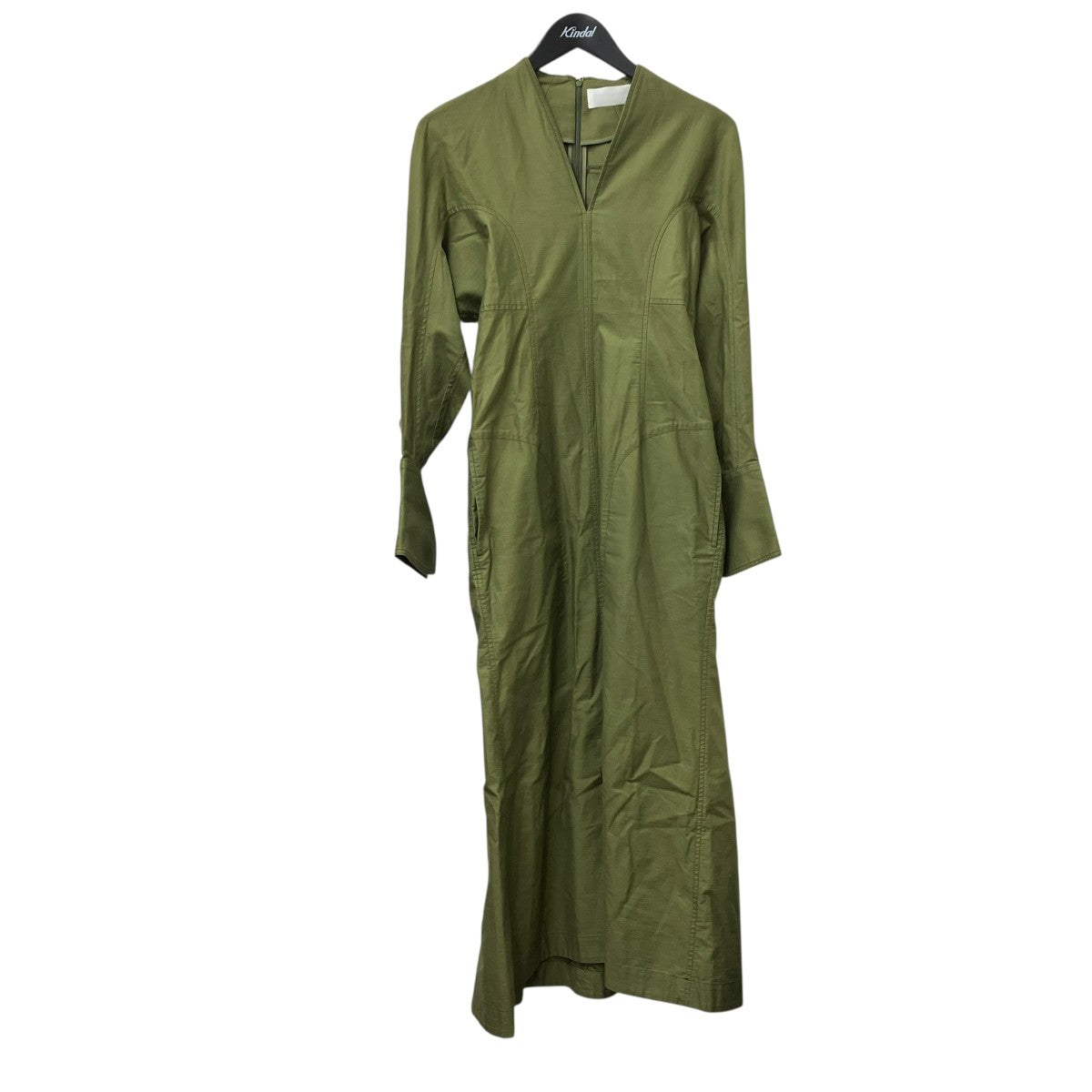 mame kurogouchi Military Cotton Deep Neck DressワンピースMM22PS-DR712 古着・中古-1枚目のアイテム画像
