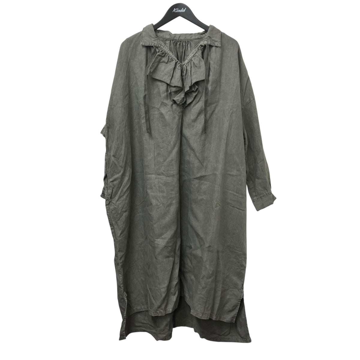 nest Robe 天然染めラッフルスモックドレスワンピース 古着・中古-1枚目のアイテム画像