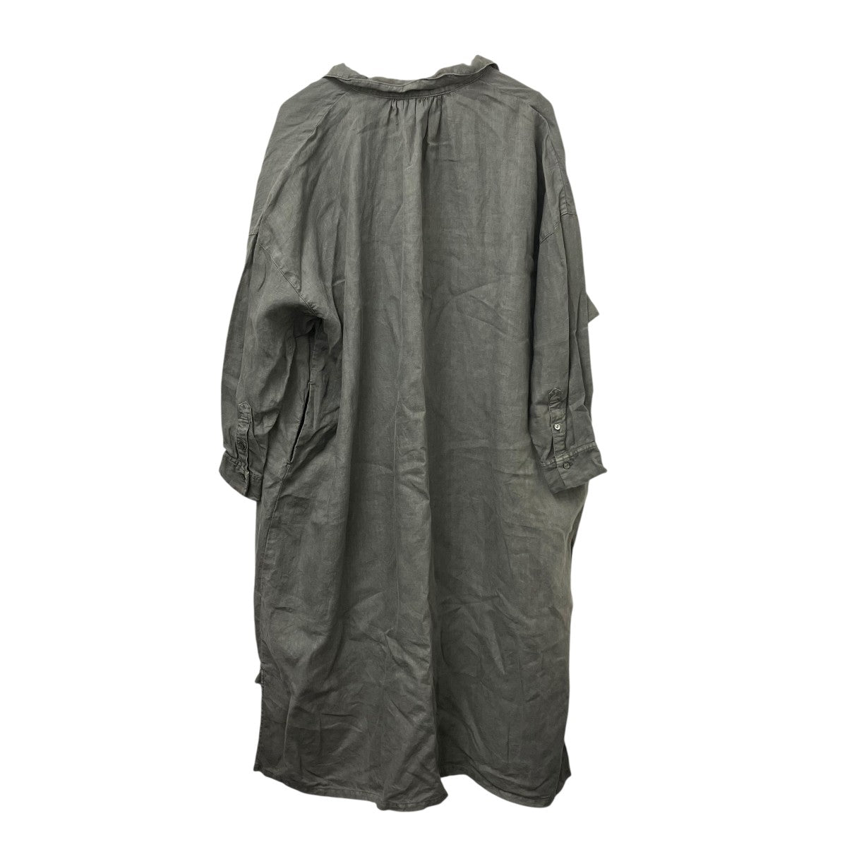 nest Robe 天然染めラッフルスモックドレスワンピース 古着・中古-2枚目のアイテム画像