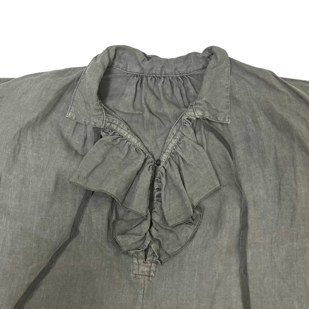 nest Robe 天然染めラッフルスモックドレスワンピース 古着・中古-3枚目のアイテム画像