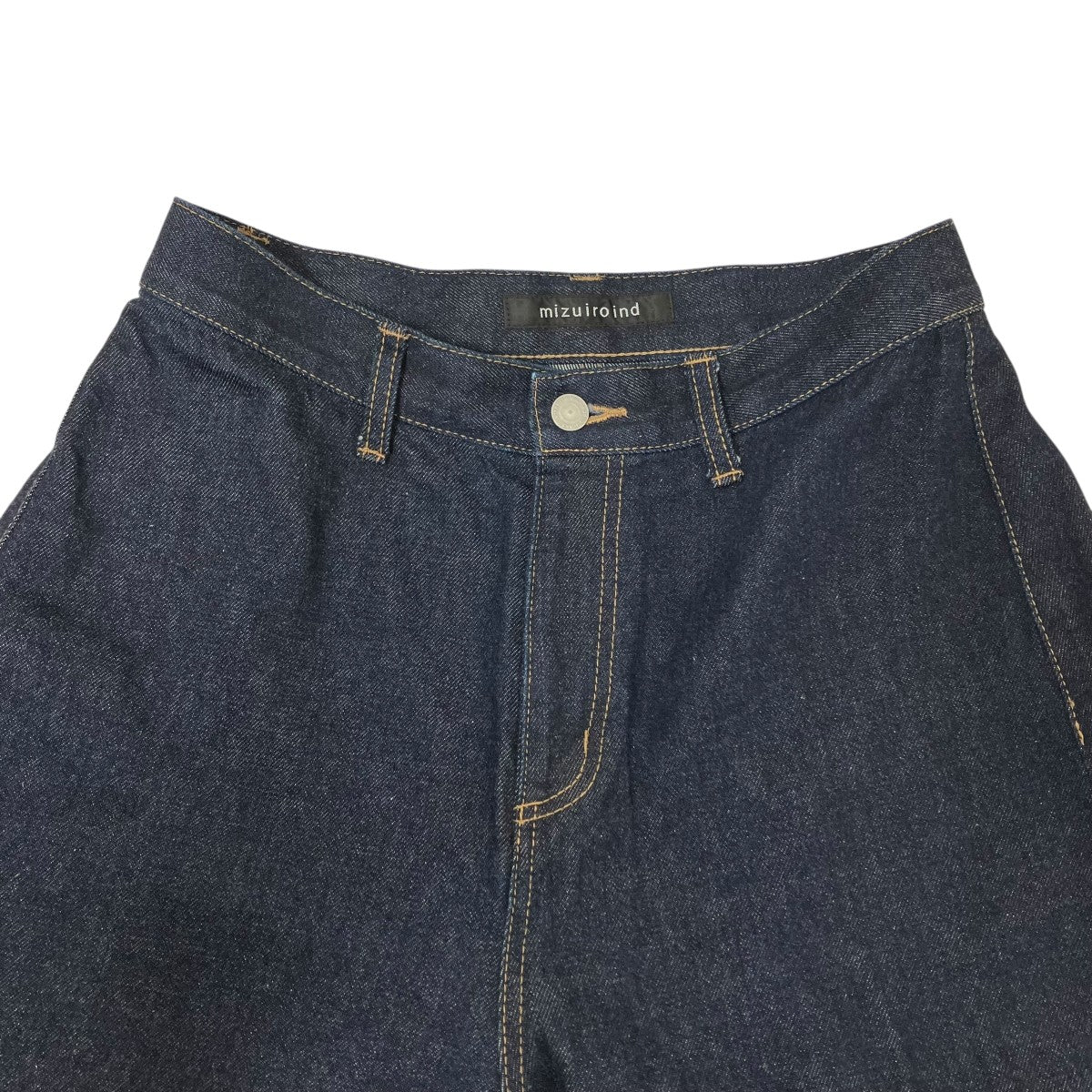 mizuiro-ind ハイウェストワイドデニムパンツ 古着・中古-3枚目のアイテム画像