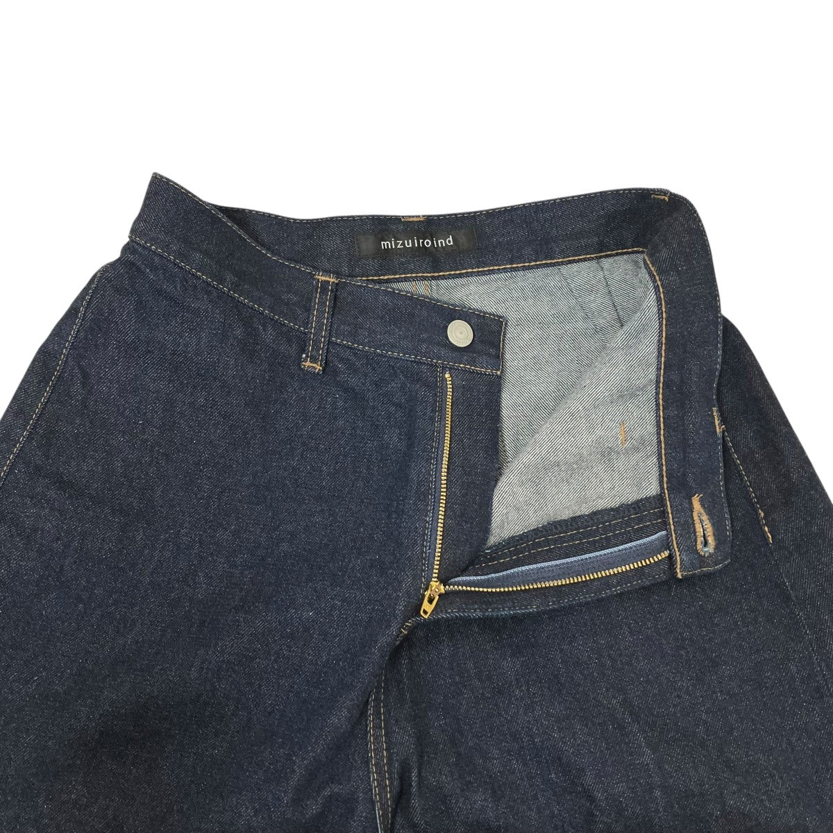mizuiro-ind ハイウェストワイドデニムパンツ 古着・中古-4枚目のアイテム画像