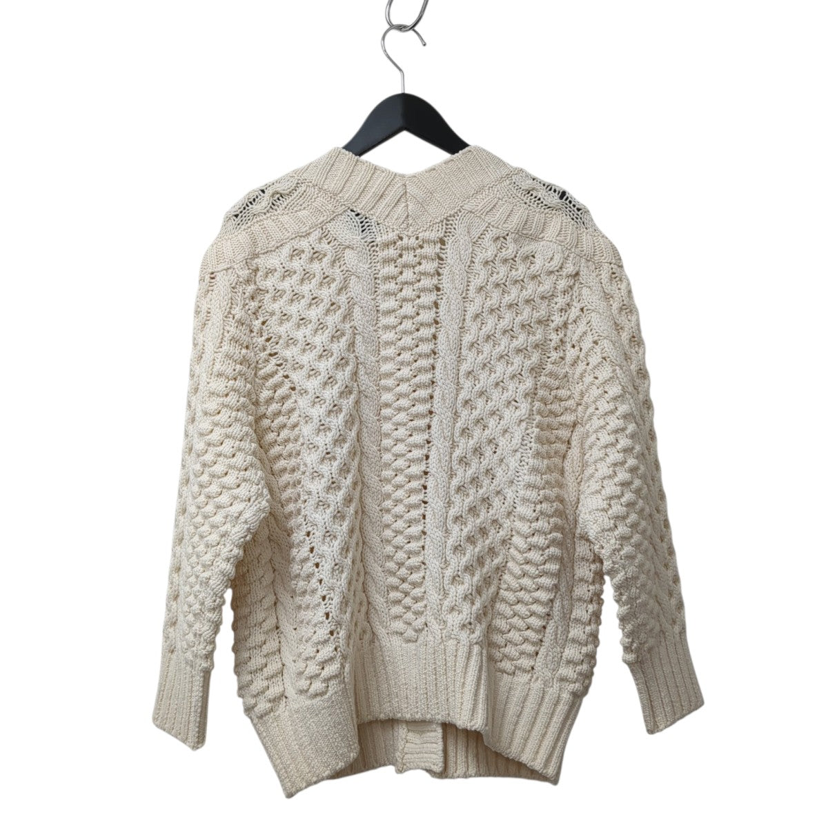 3．1 phillip lim CABLE CARDIGAN W SHANK BUTTONSケーブルニットP202-7337COC 古着・中古-2枚目のアイテム画像