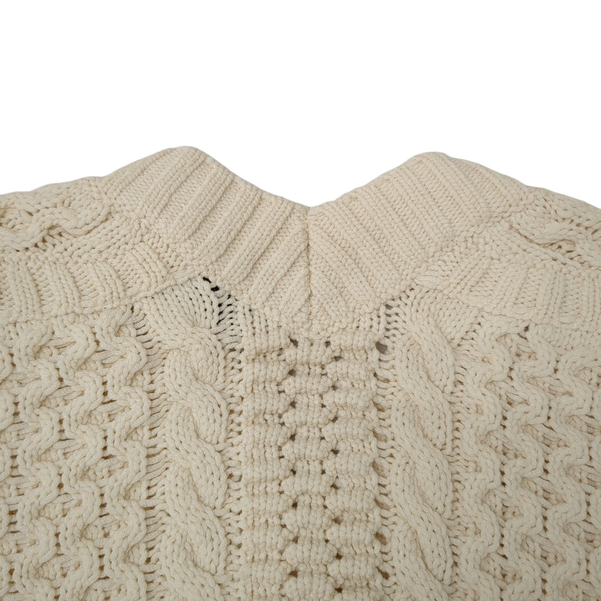 3．1 phillip lim CABLE CARDIGAN W SHANK BUTTONSケーブルニットP202-7337COC 古着・中古-4枚目のアイテム画像