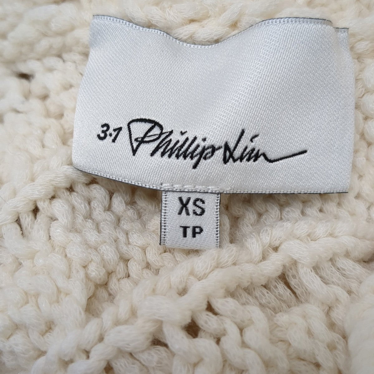 3．1 phillip lim CABLE CARDIGAN W SHANK BUTTONSケーブルニットP202-7337COC 古着・中古-9枚目のアイテム画像