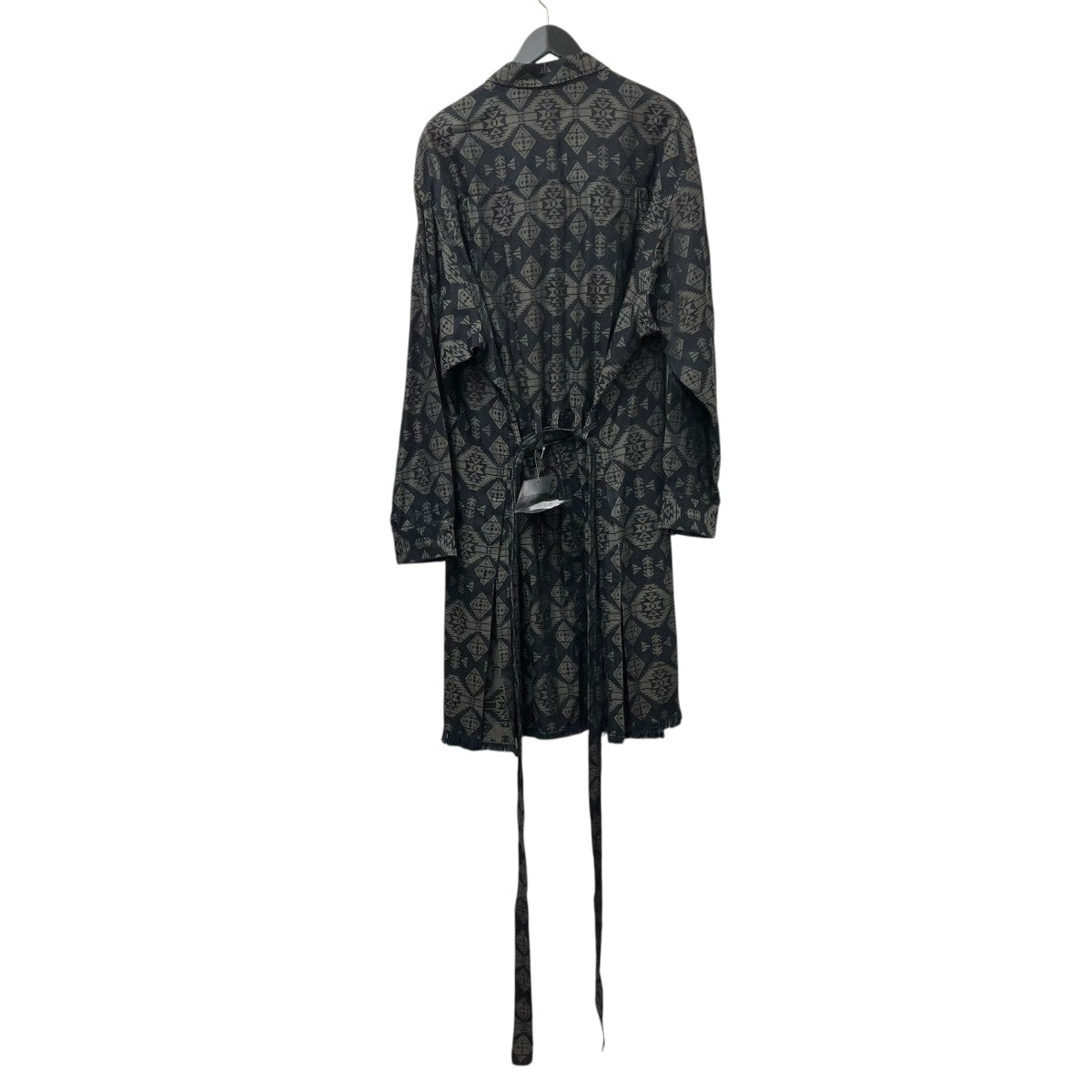 YOHJI YAMAMOTO 左二重柄ガウンBコートHJ-B66-015 古着・中古-2枚目のアイテム画像
