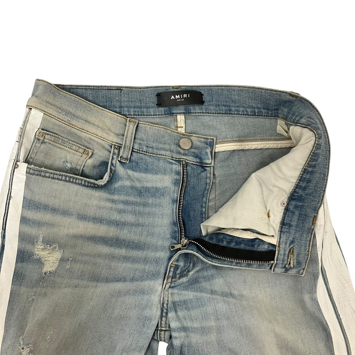 AMIRI サイドラインスキニーデニムパンツ 古着・中古-4枚目のアイテム画像