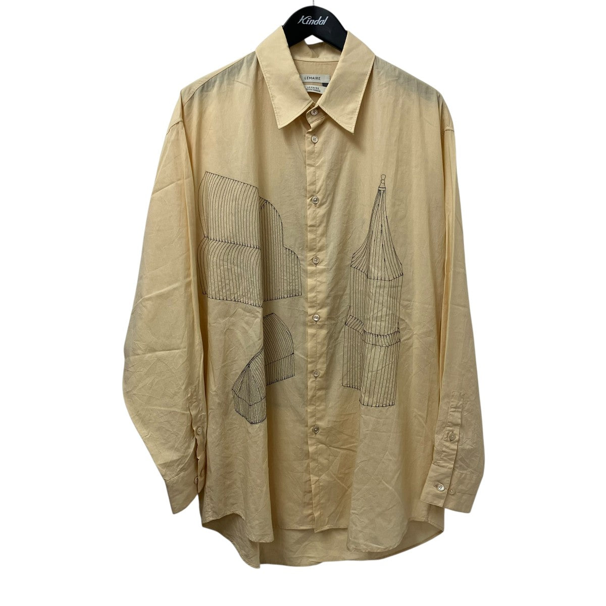 LEMAIRE Philippe Weisbecker長袖シャツSH1164 LF1389 古着・中古-1枚目のアイテム画像