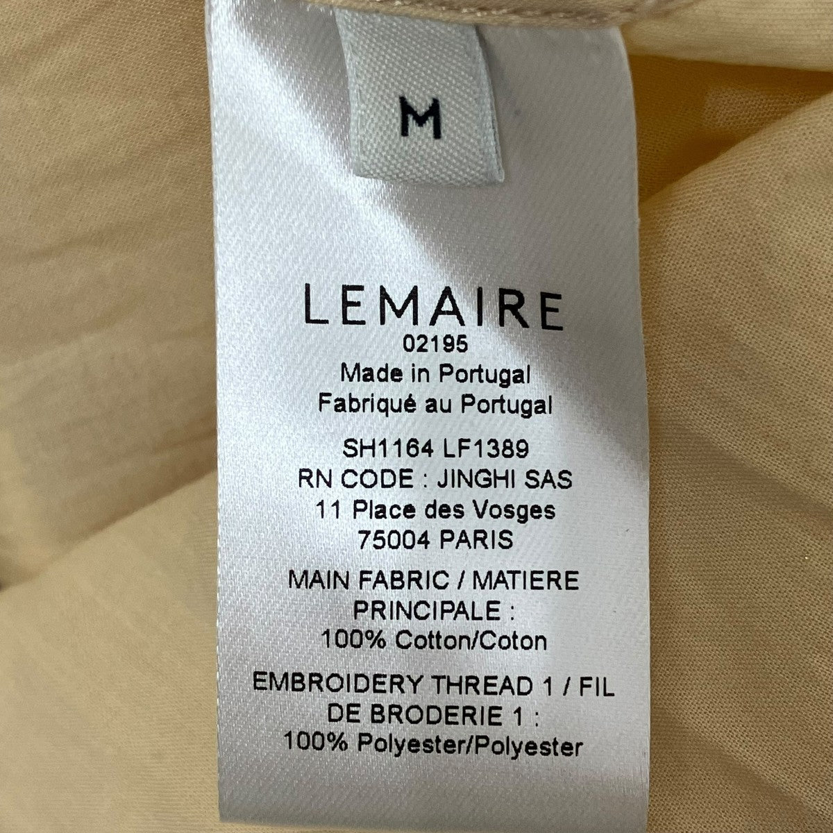 LEMAIRE Philippe Weisbecker長袖シャツSH1164 LF1389 古着・中古-6枚目のアイテム画像