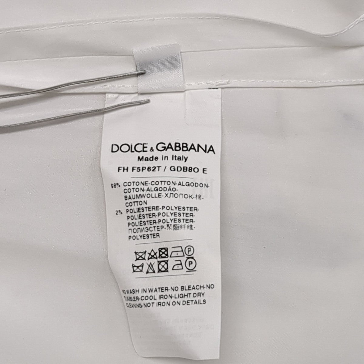 DOLCE ＆ GABBANA 24SSフラワーレースシャツF5P62T 古着・中古-8枚目のアイテム画像