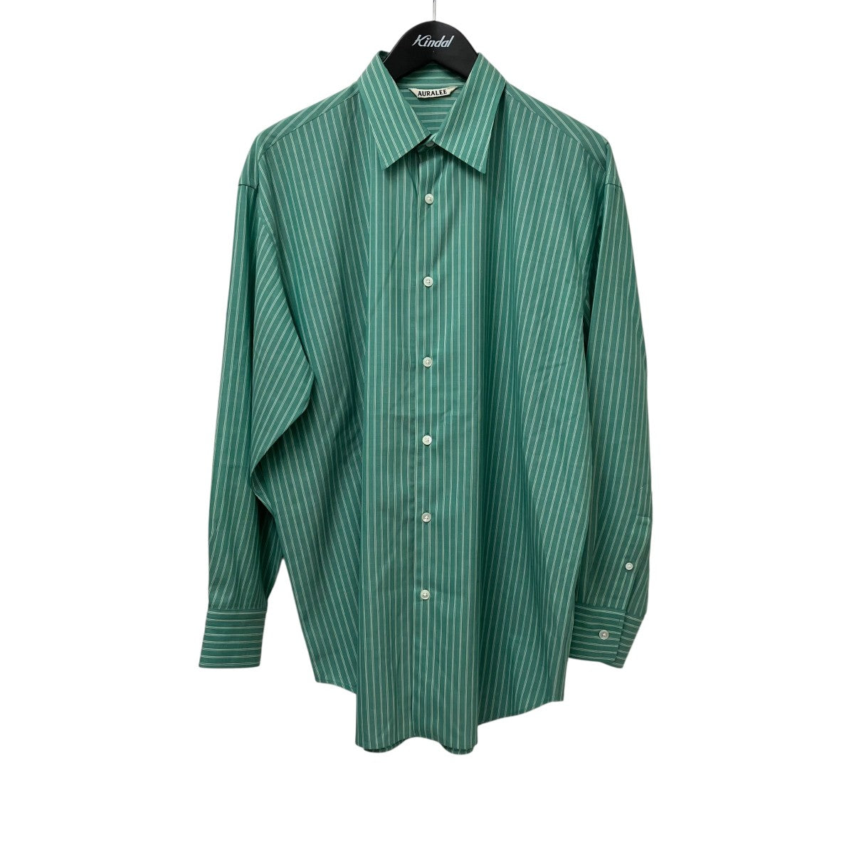 AURALEE SUPER FINE WOOL STRIPE SHIRT長袖シャツA25SS02WW 古着・中古-1枚目のアイテム画像