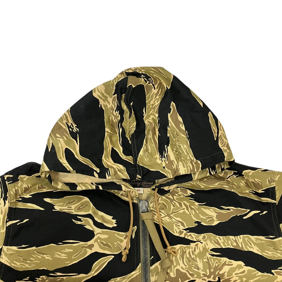 Buzz Rickson’s TIGER PARKA CIVILIAN MODELフーデッドジャケットBR15405 古着・中古-4枚目のアイテム画像