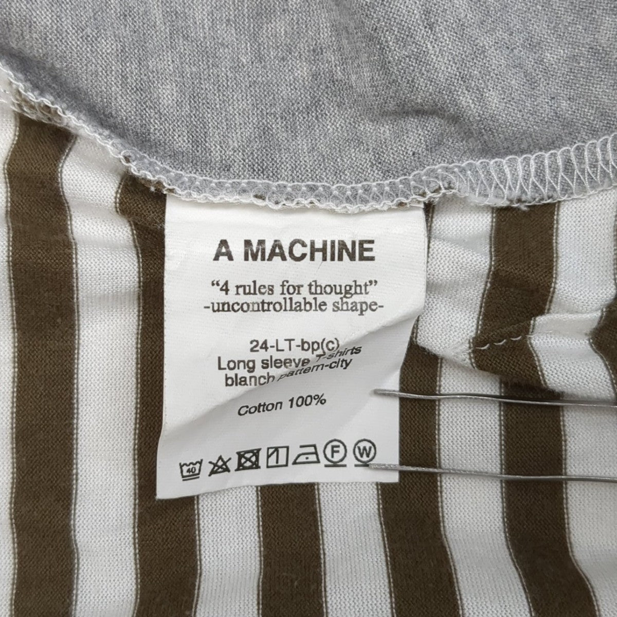 A MACHINE 4 rules for thoughtロングスリーブTシャツ 古着・中古-8枚目のアイテム画像