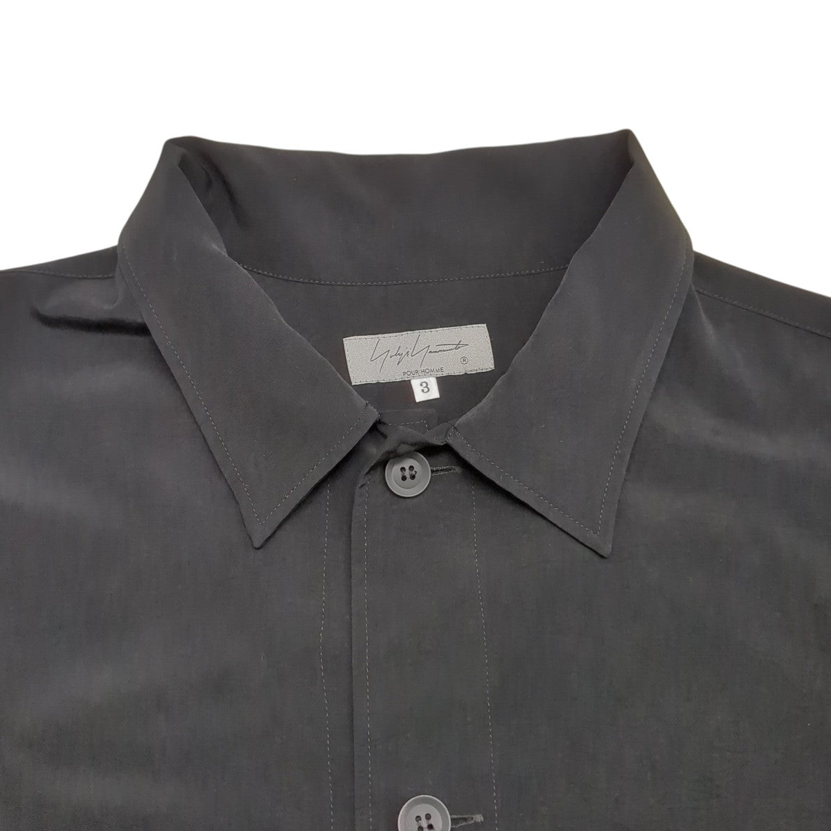 Yohji Yamamoto pour homme Ta TUXEDO M-SHIRT COATロングコートHS-B11-500 古着・中古-3枚目のアイテム画像