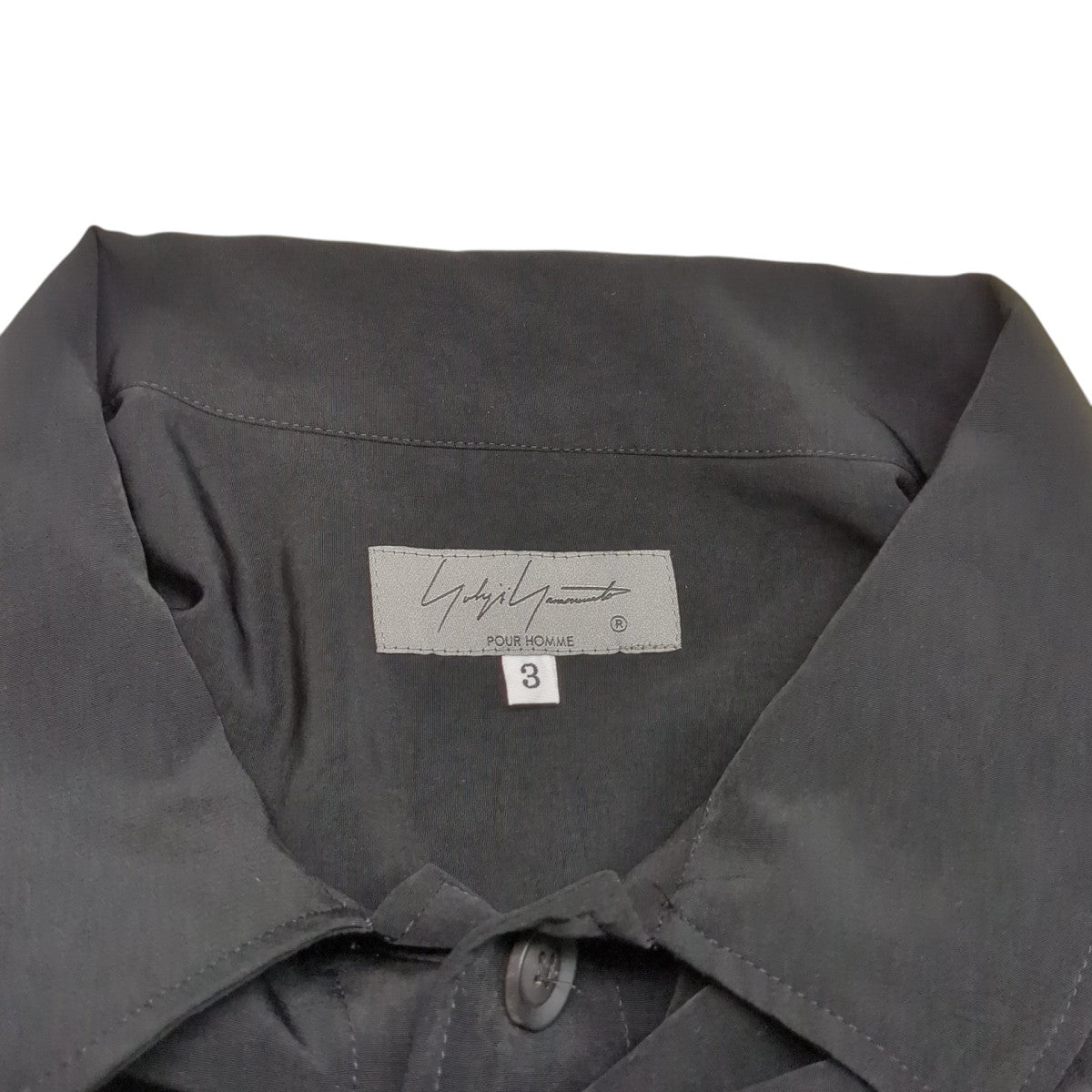 Yohji Yamamoto pour homme Ta TUXEDO M-SHIRT COATロングコートHS-B11-500 古着・中古-6枚目のアイテム画像