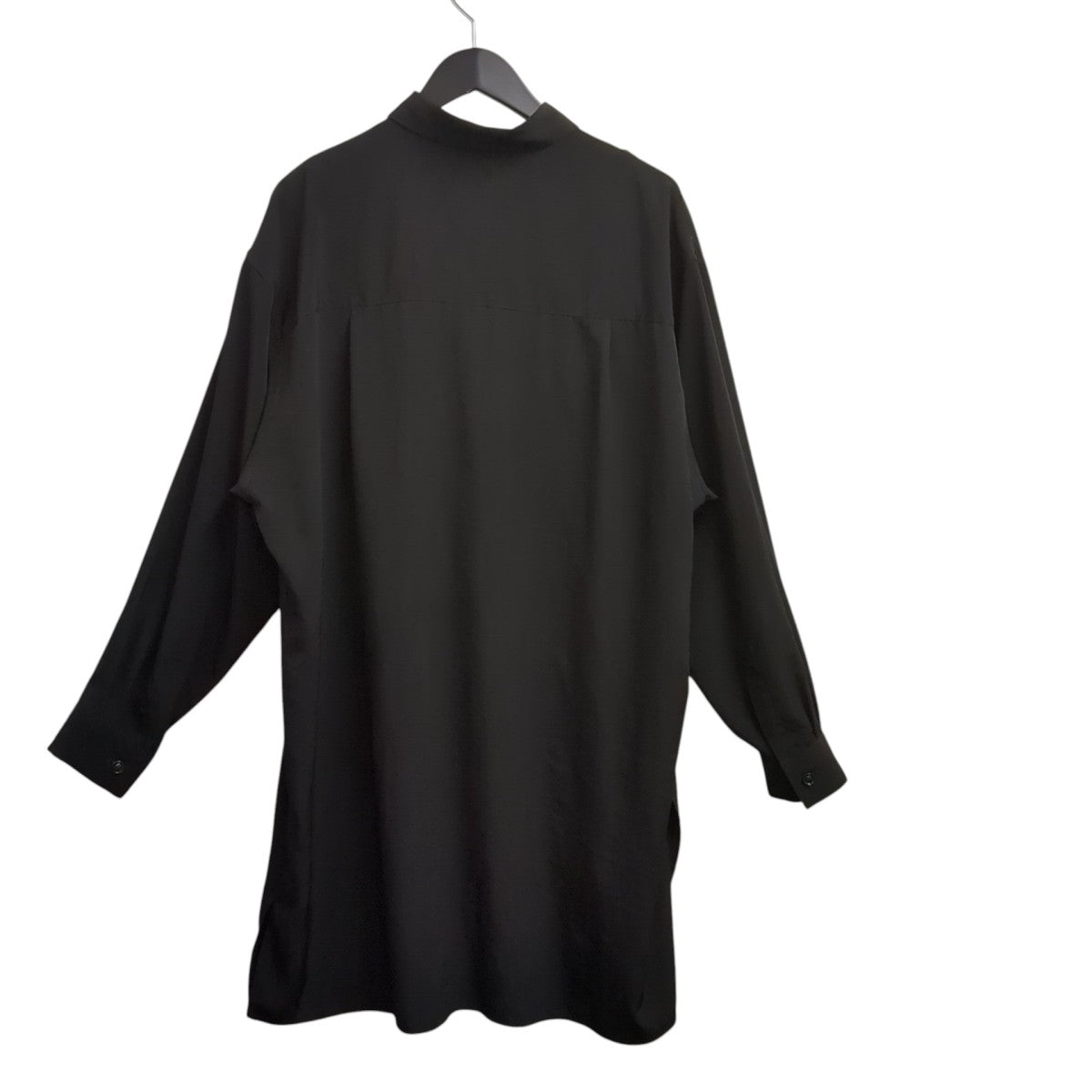 Y’s CREPE de CHINE FRONT PLACKET BLOUSEロングシャツYB-B02-500 古着・中古-2枚目のアイテム画像