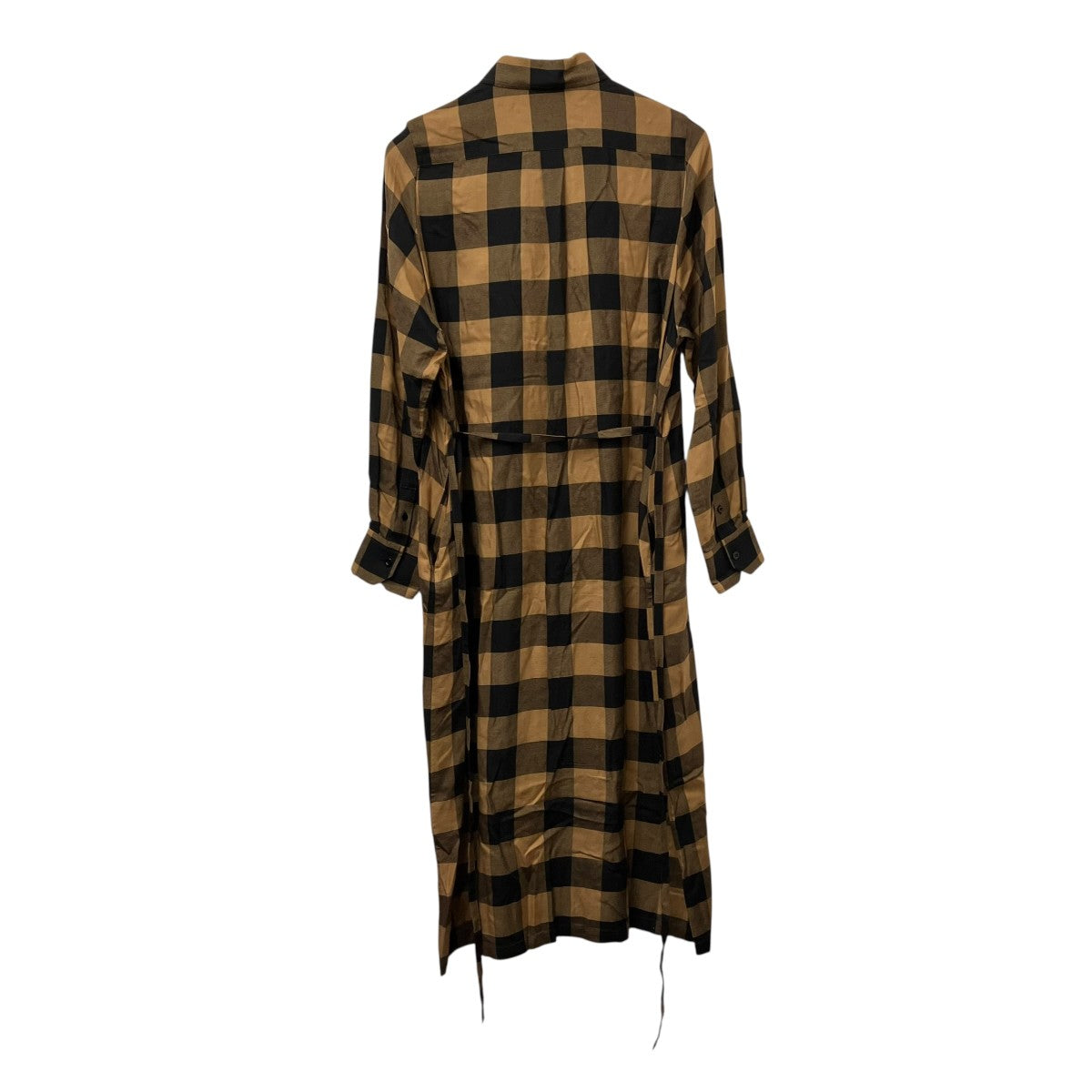 25AWRAYON PLAID DRESSシャツワンピース252-16241