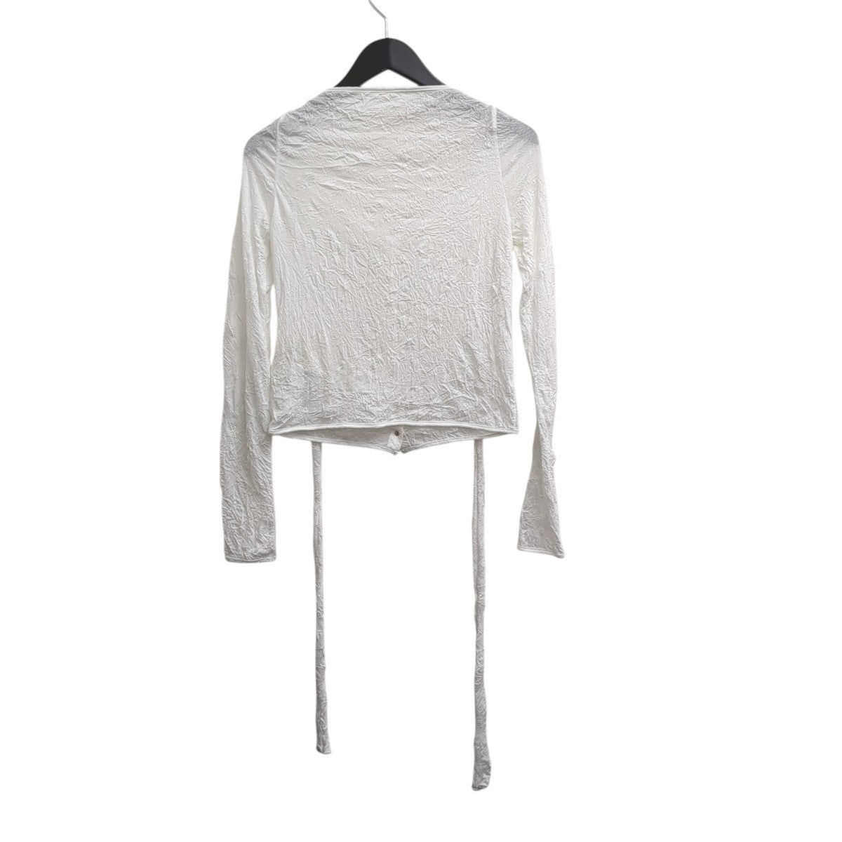 LIMI feu WASHER PLAIN STITCH CARDIGAN WITH RIBBONブラウスLP-T09-933 古着・中古-2枚目のアイテム画像