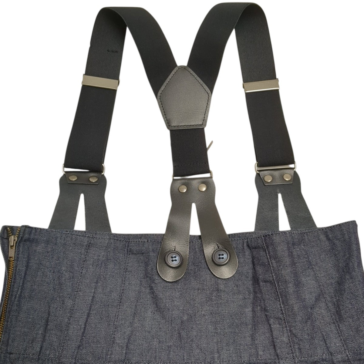 LIMI feu(リミフゥ) デニムサスペンダータイトスカートスカートLZ-S14