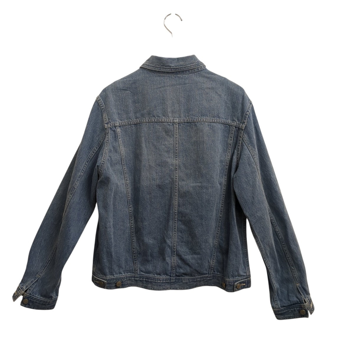 AURALEE SELVEDGE FADED LIGHT DENIM BLOUSONデニムジャケットA24SB01DE 古着・中古-2枚目のアイテム画像