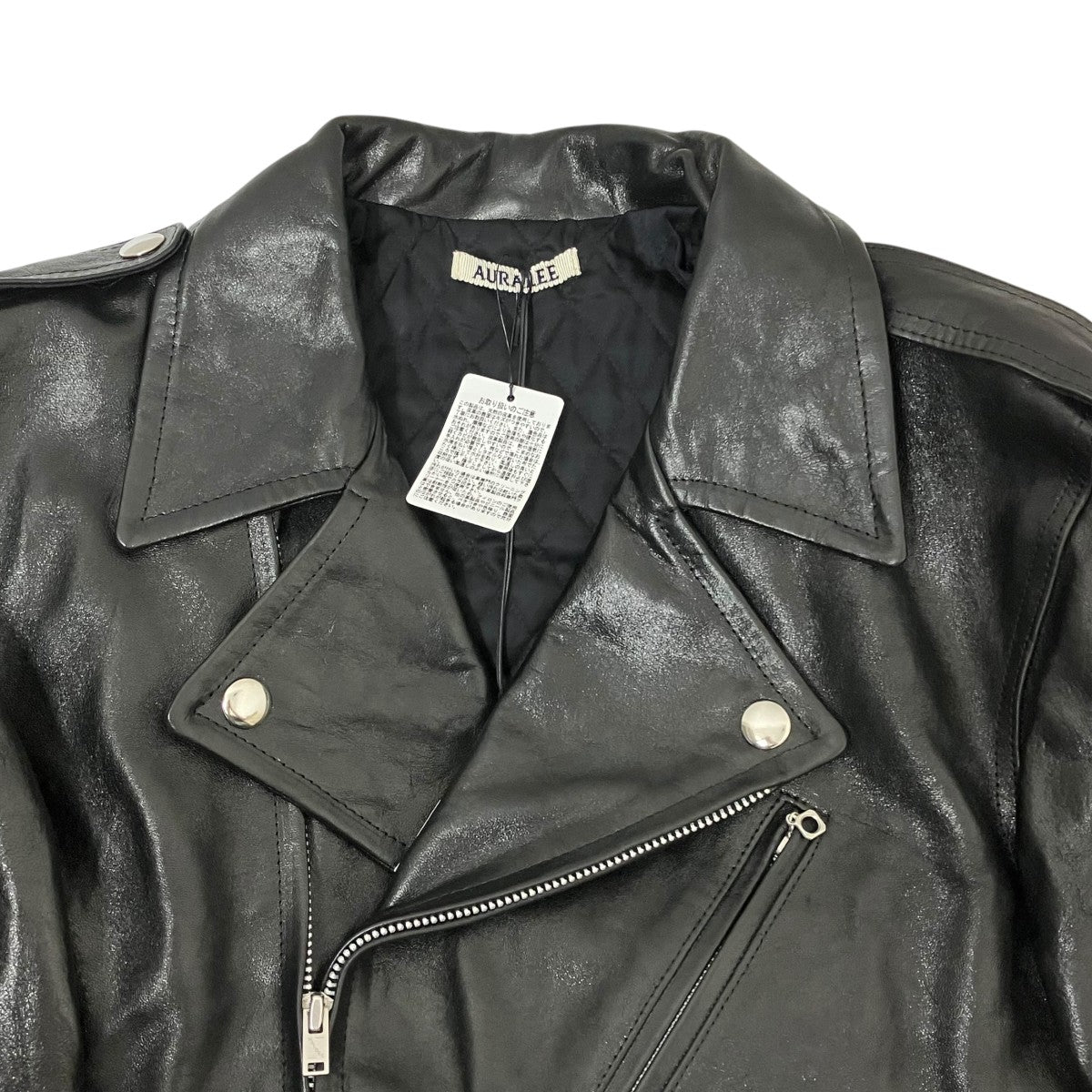 25AWLAMB LEATHER RIDERS JACKETシングルライダースジャケットA25AB02WX