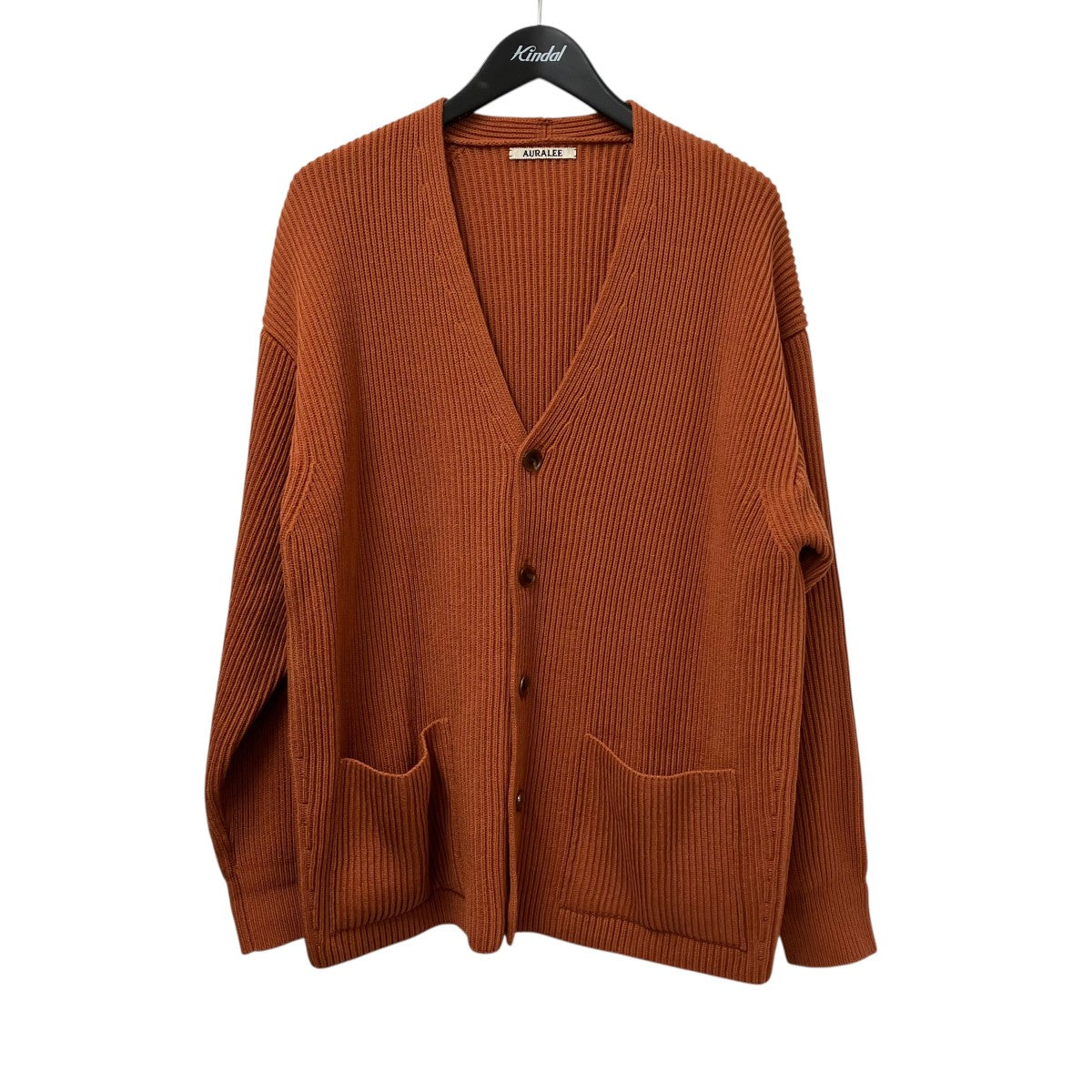 AURALEE SUPER FINE WOOL RIB KNIT BIG CARDIGANカーディガンA21AC03RK