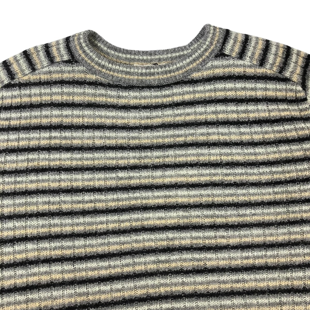 SHETLAND WOOL CASHMERE RIB KNIT P O薄手ニットA25AP01SB