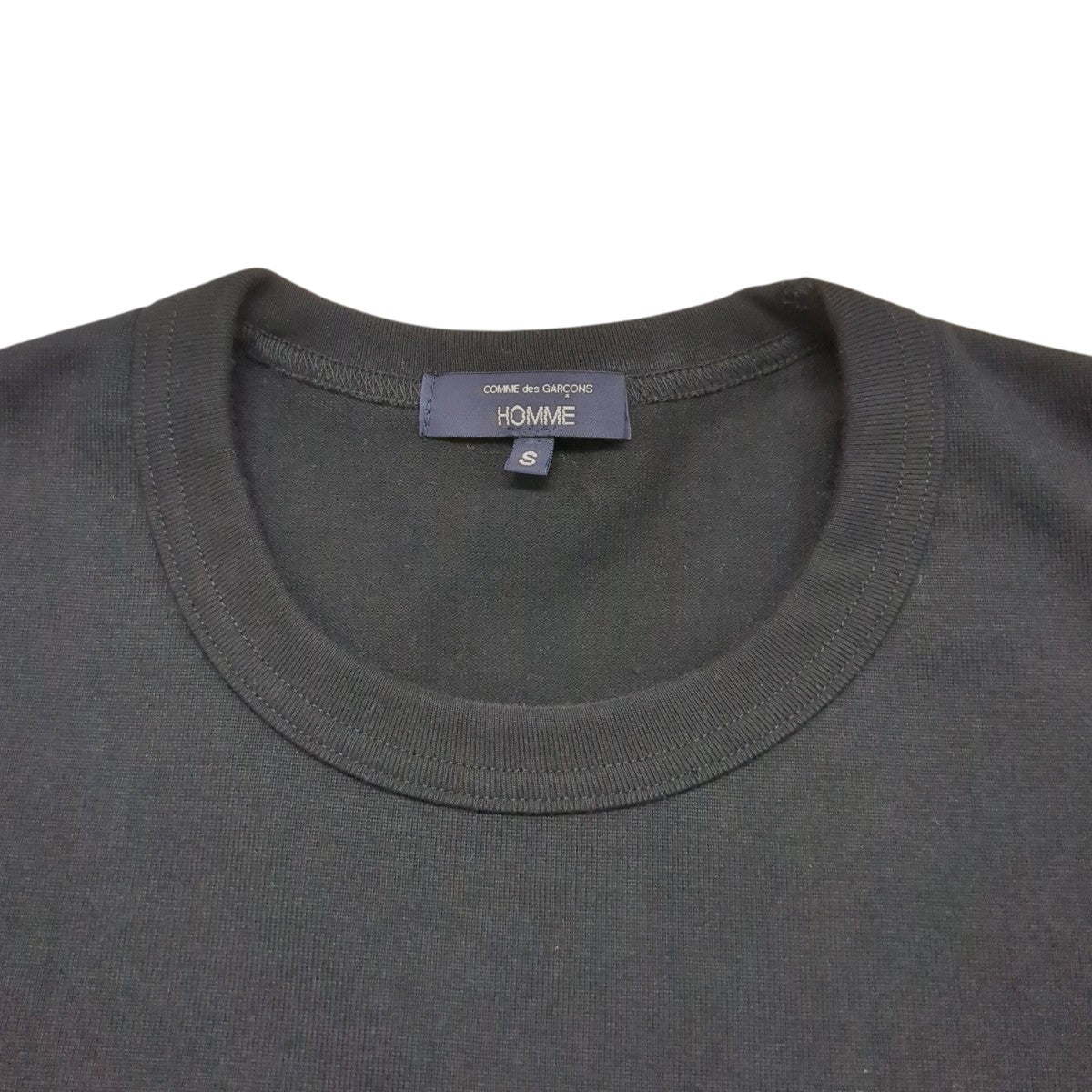 COMME des GARCONS HOMME 26SS綿度詰天竺×綿ポプリンストライプTシャツカトッソ―HQ-T006 古着・中古-3枚目のアイテム画像