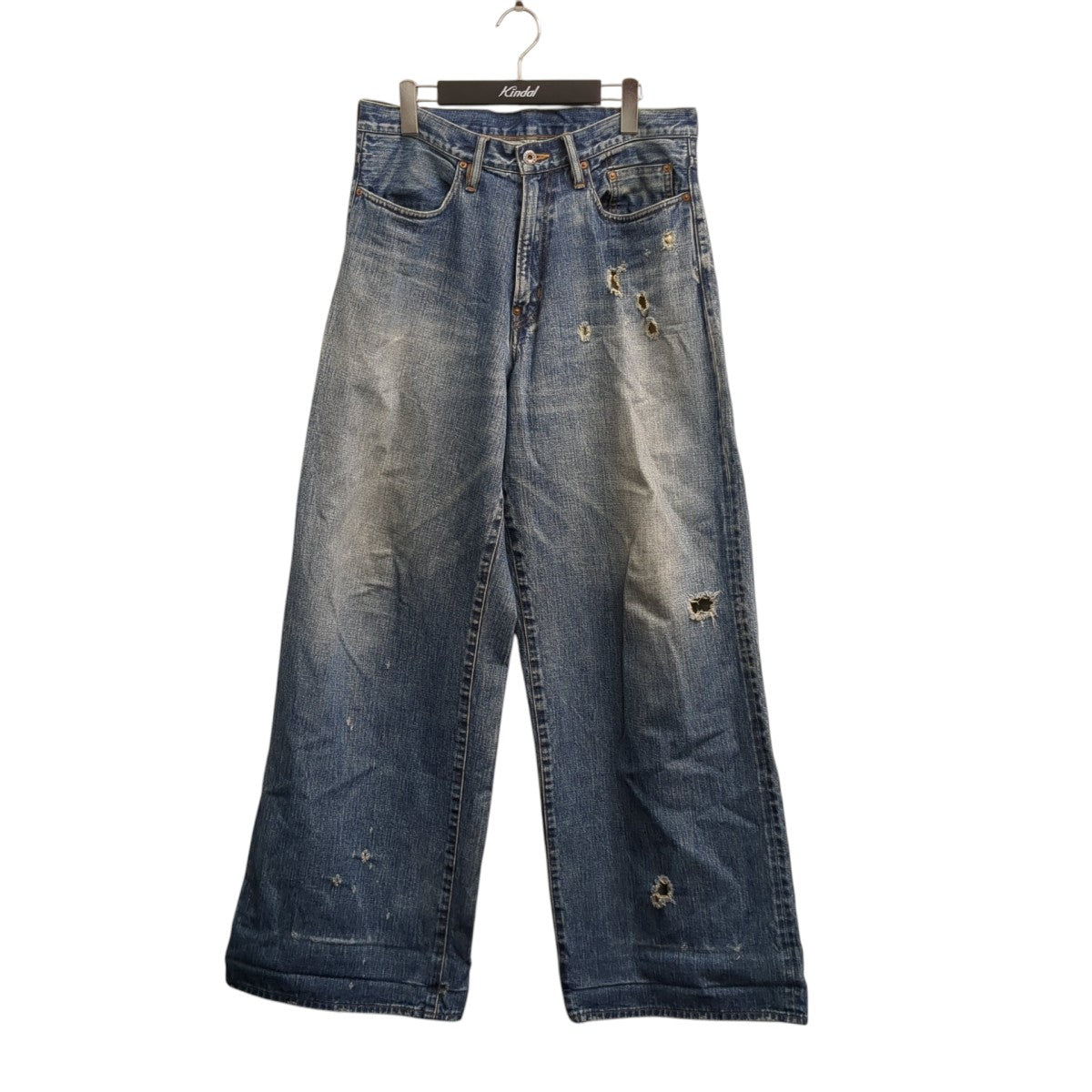 faded modern denim wideデニムパンツ