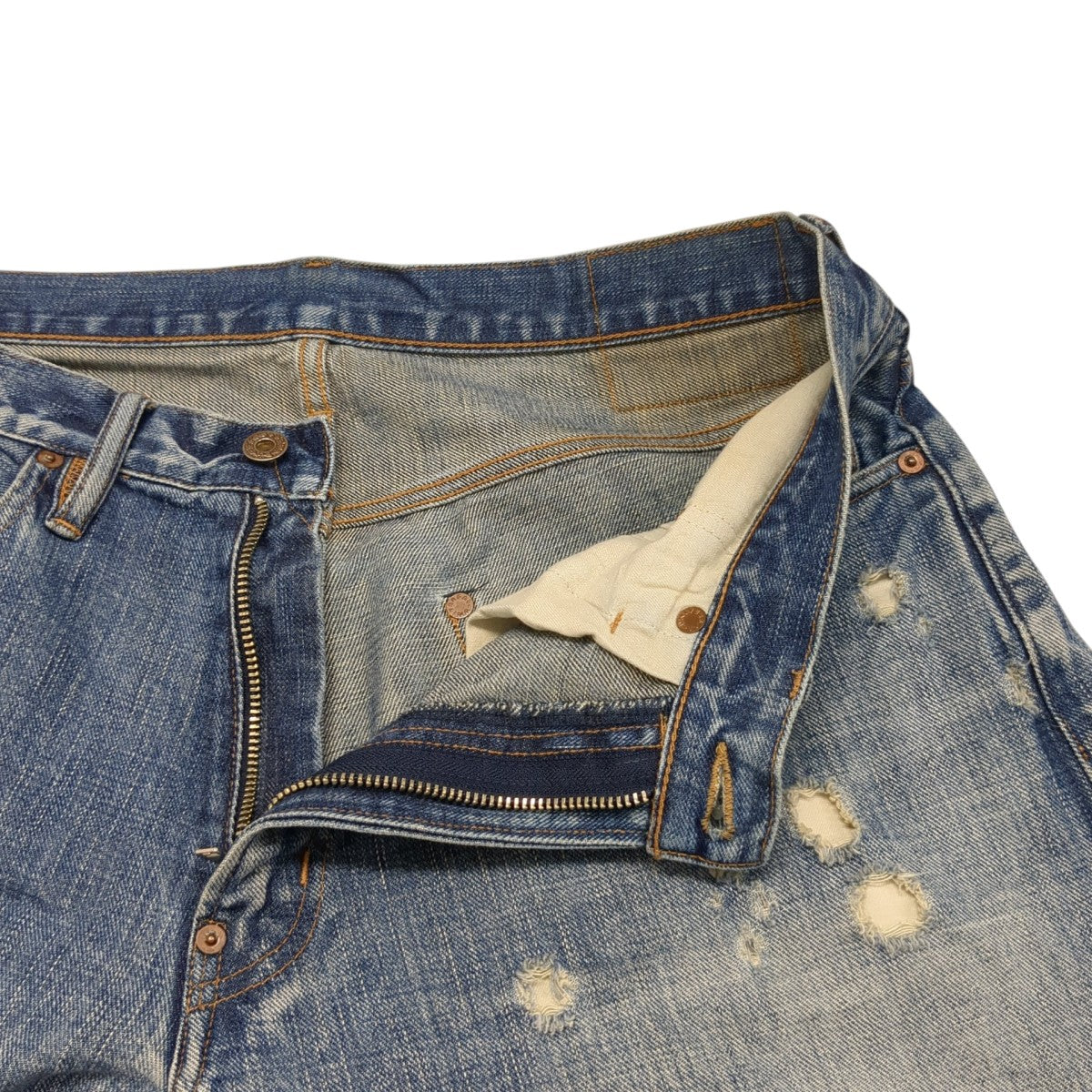 faded modern denim wideデニムパンツ