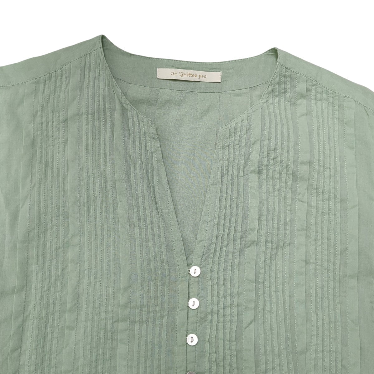 COTTON VOILE PIN TUCK DRE半袖ワンピース010551ZC7