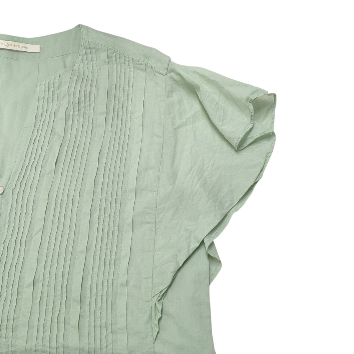 COTTON VOILE PIN TUCK DRE半袖ワンピース010551ZC7