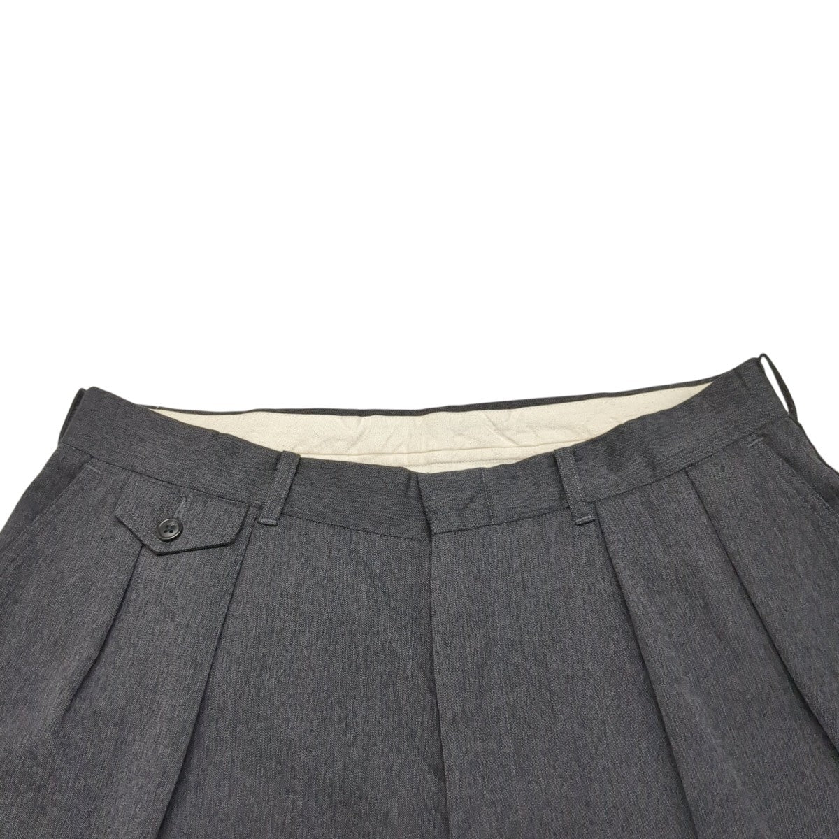 Wool Gabardine Pleat PantsスラックスS25FC051