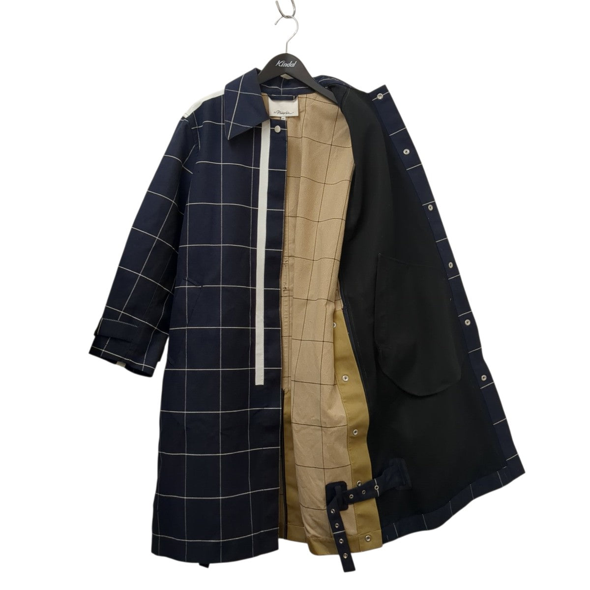 3．1 phillip lim チェックコート 古着・中古-2枚目のアイテム画像