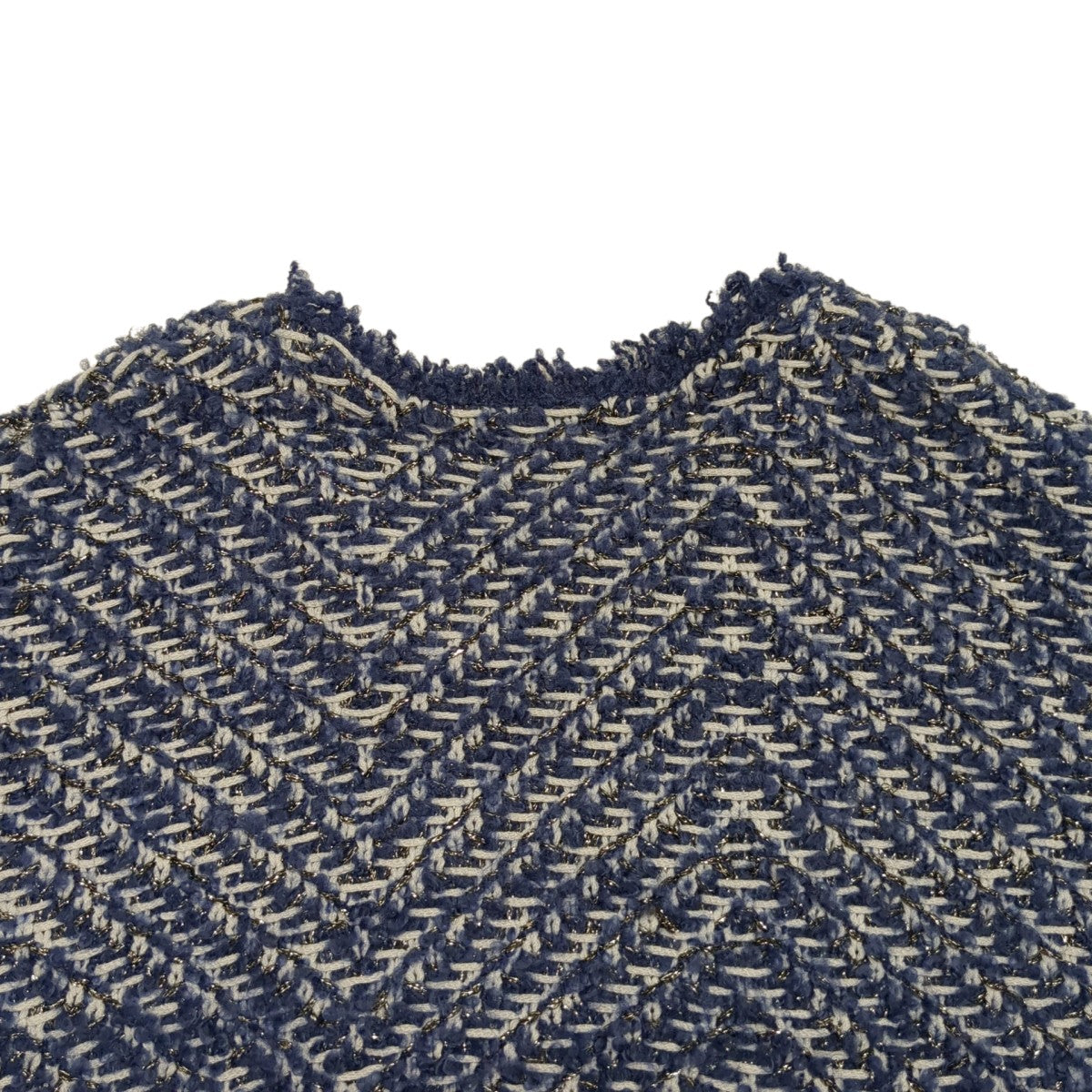 SALON adam et rope’ ラメツイードクルーネックジャケットツイードジャケットSHK-34680-B 古着・中古-5枚目のアイテム画像