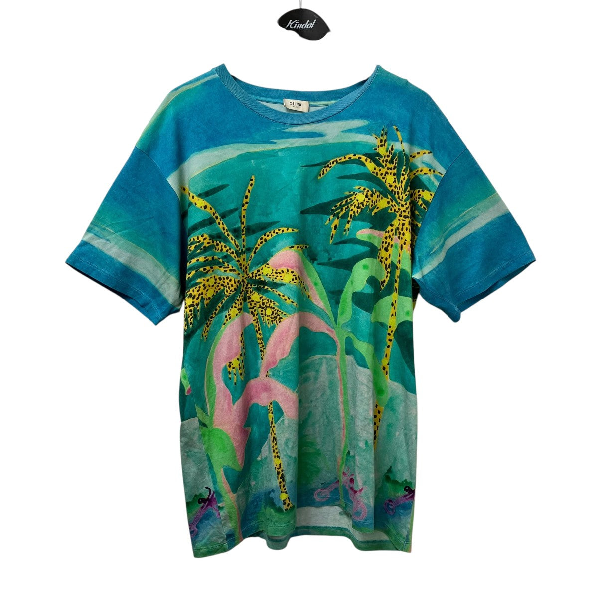 CELINE 21SSタイソンリーダーTシャツ2X651821M 古着・中古-1枚目のアイテム画像