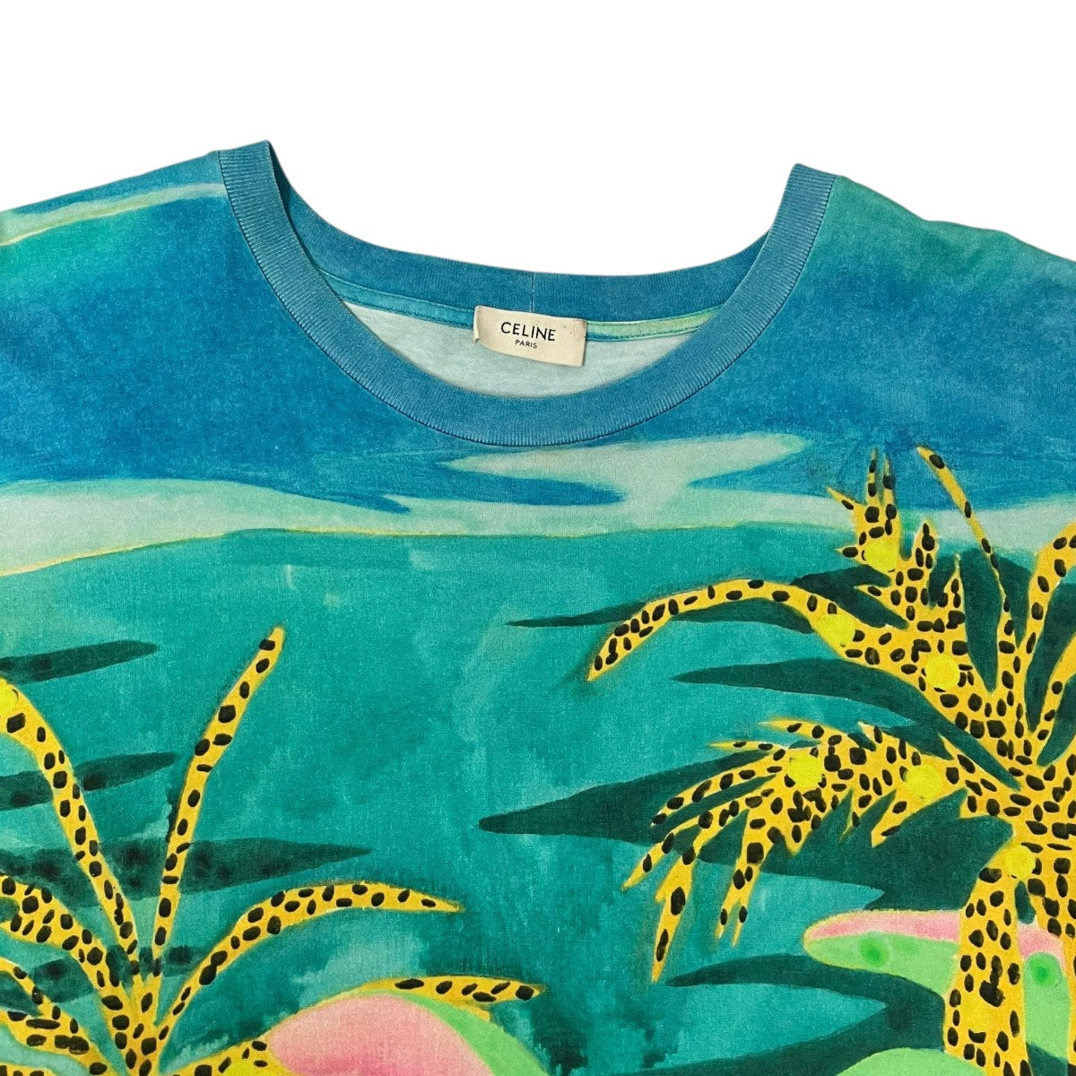 CELINE 21SSタイソンリーダーTシャツ2X651821M 古着・中古-3枚目のアイテム画像