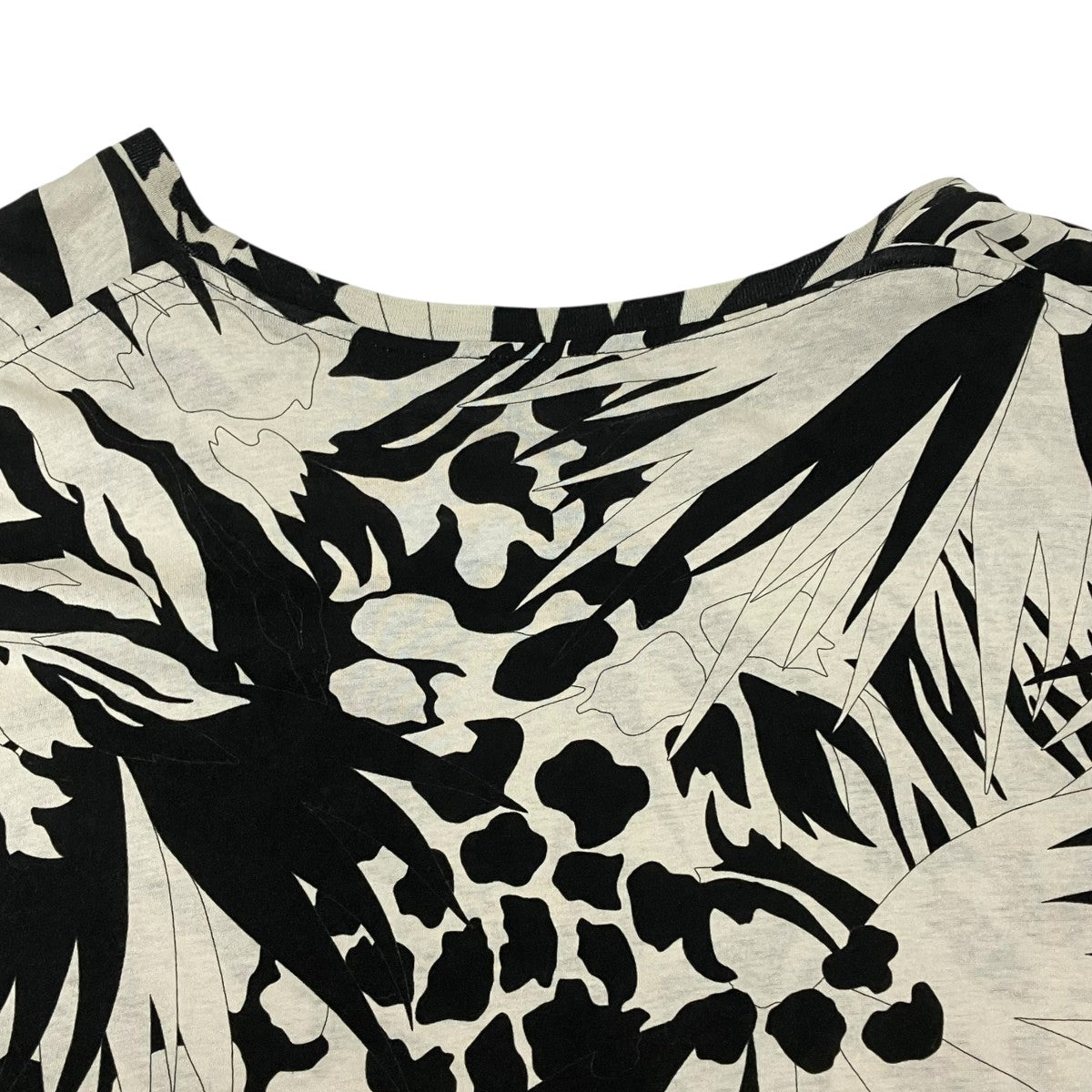 Saint Laurent Paris ボタニカル柄Tシャツ605234 古着・中古-4枚目のアイテム画像