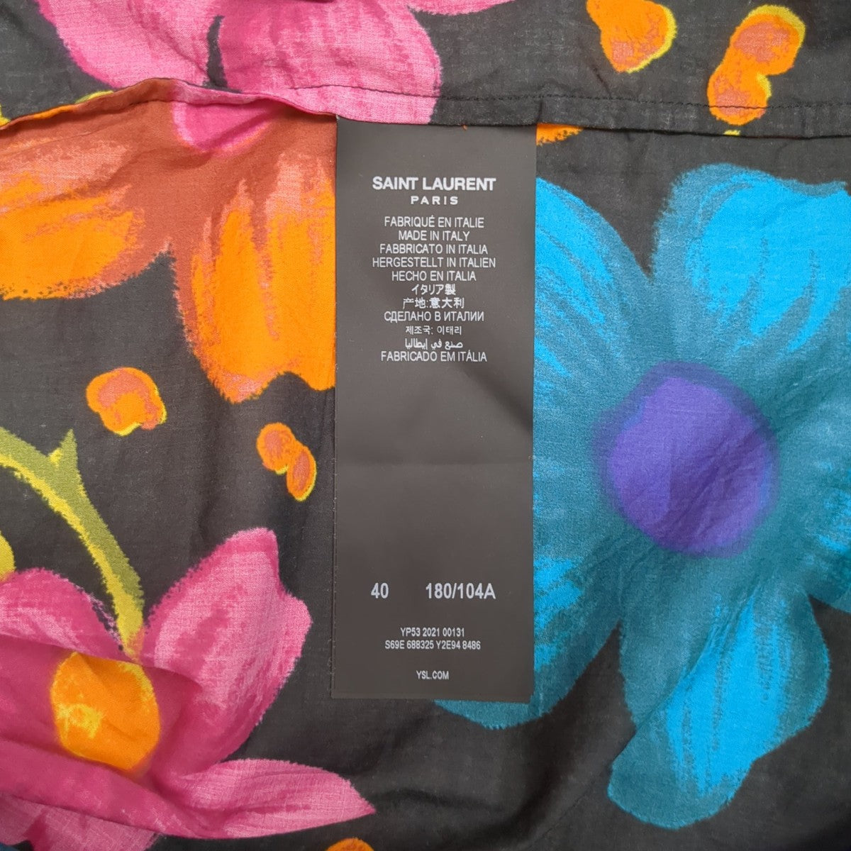 Saint Laurent Paris(サンローランパリ) 花柄花柄シャツ688325 688325