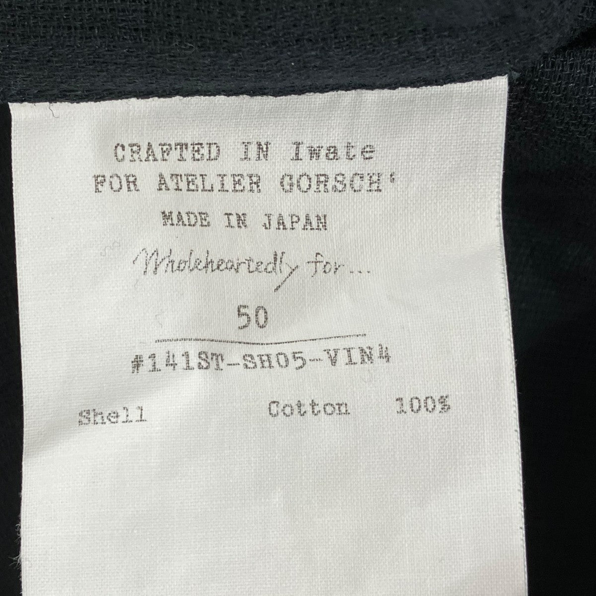 Panama Cotton Stand Collar Shirtシャツ141ST-SH05-VIN4