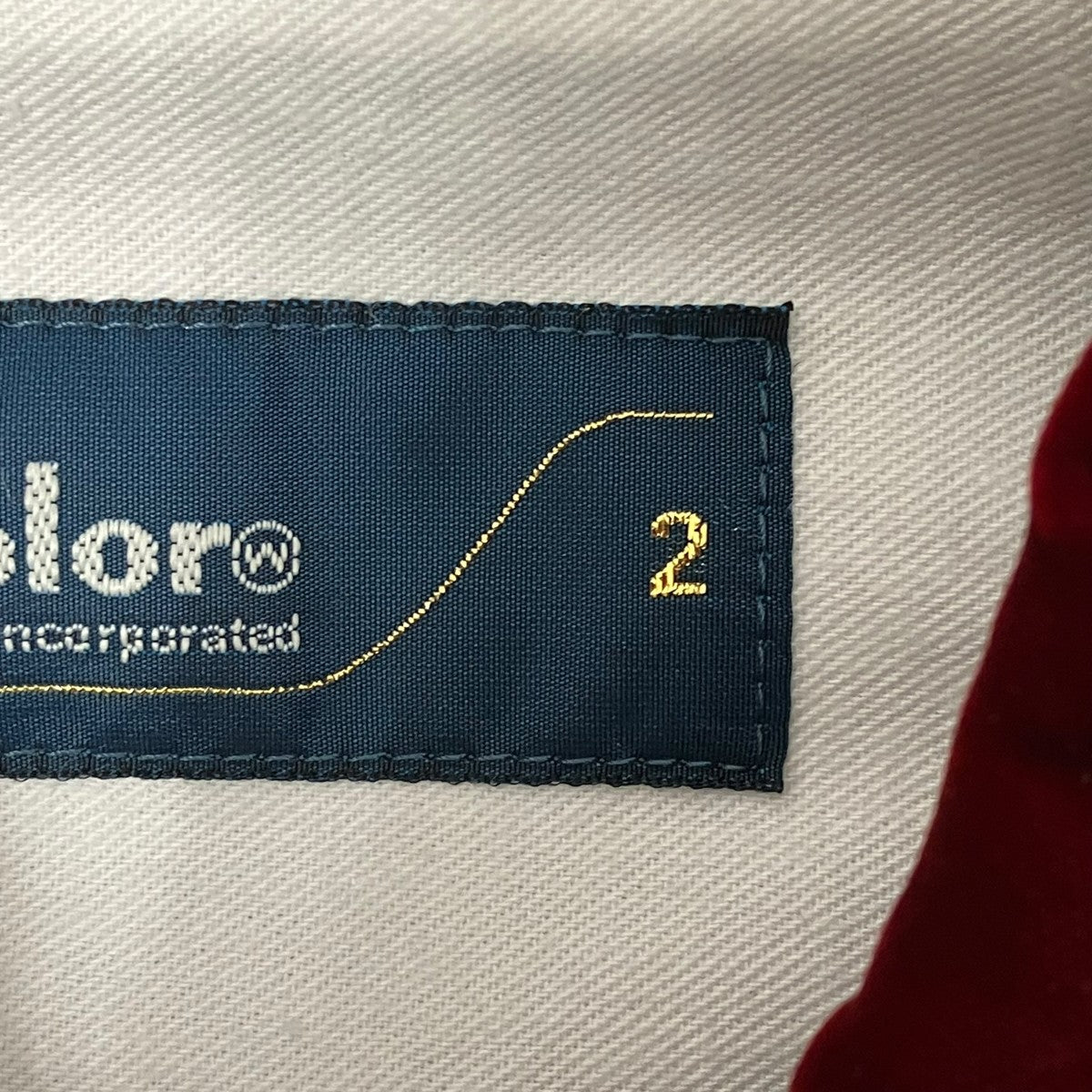 SAMPLE ベロア切替コート