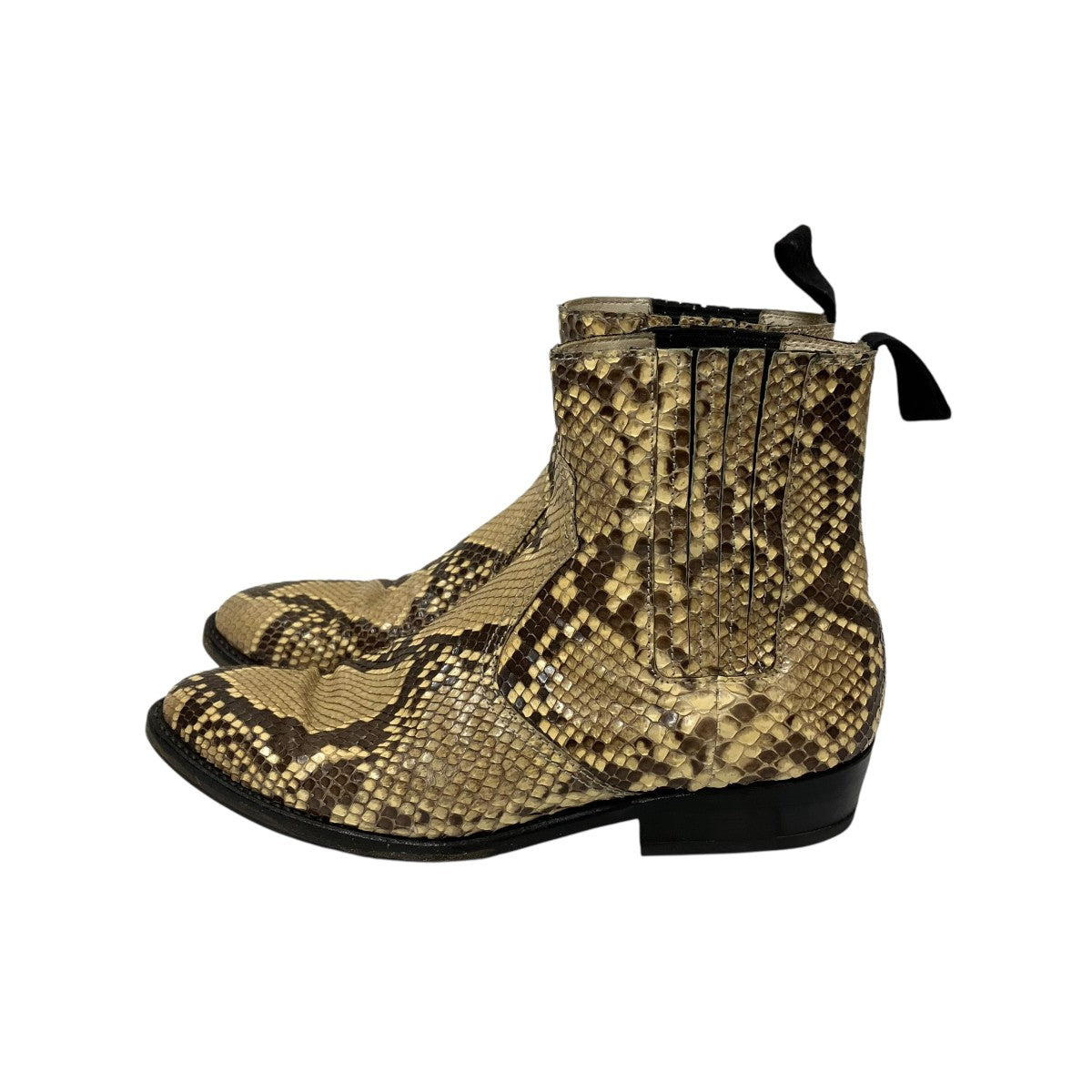 SQUEARE TOE  SIDE ZIP BOOTSブーツ