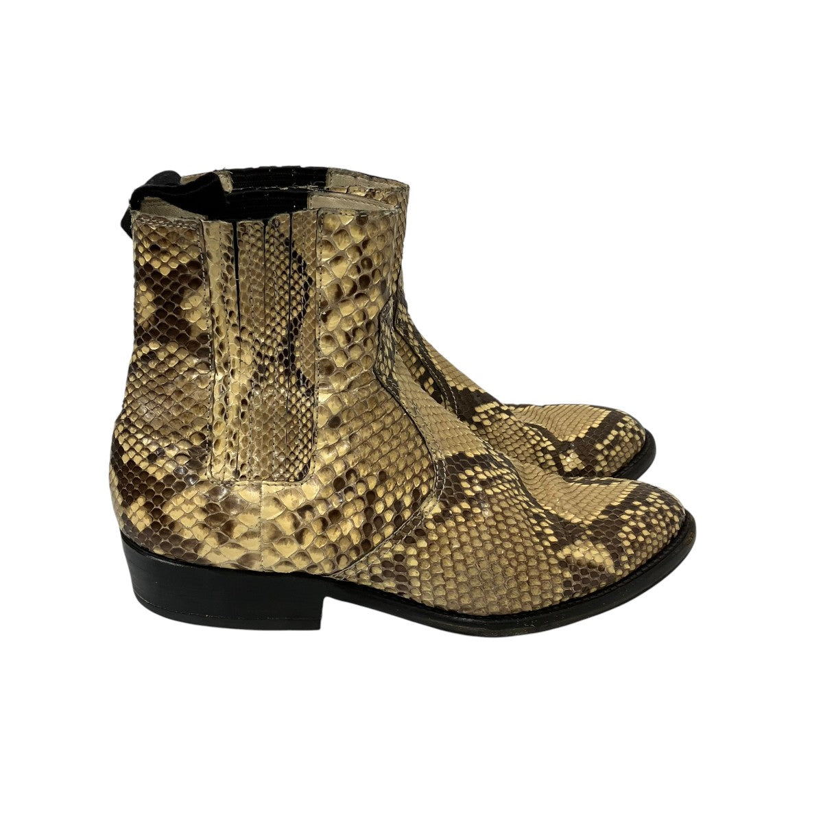 SQUEARE TOE  SIDE ZIP BOOTSブーツ