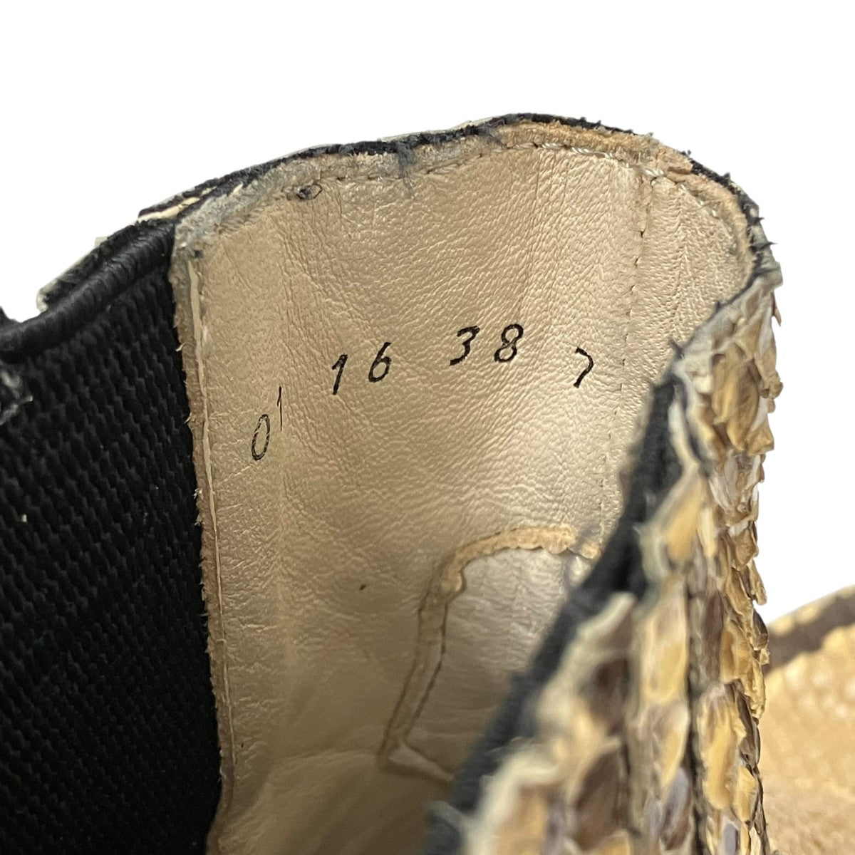 SQUEARE TOE  SIDE ZIP BOOTSブーツ