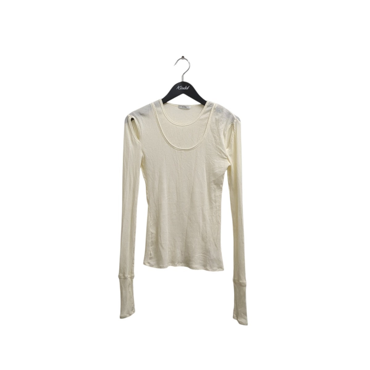 LAYERED SHOULDER CUT TOPS長袖カットソー19105-1362