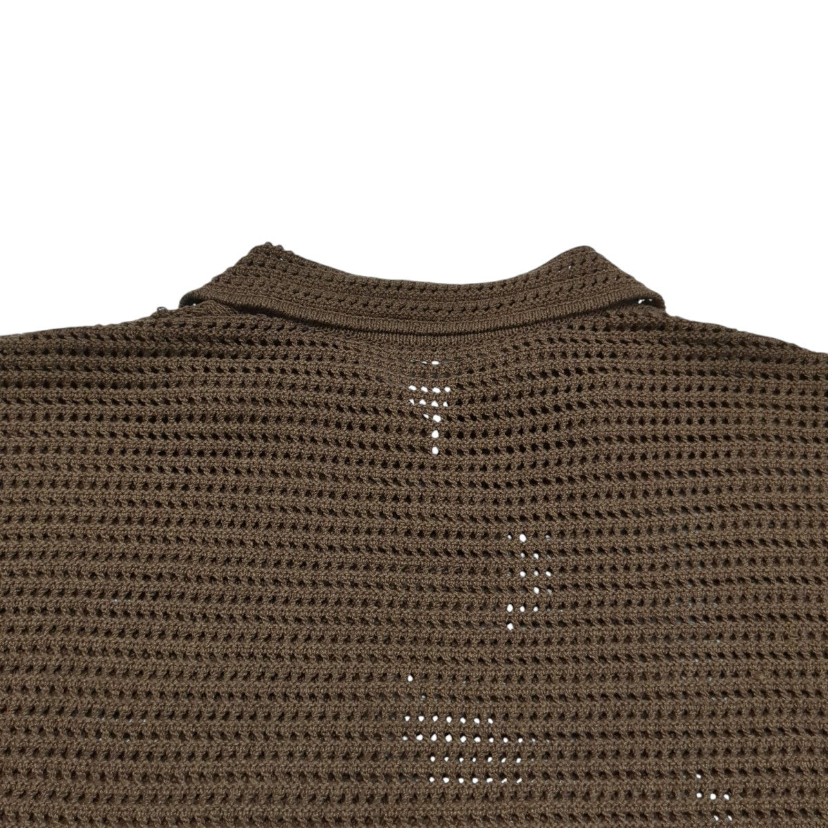 TUSSAH SILK COTTON MESH KNITニットポロシャツA26SP02SS