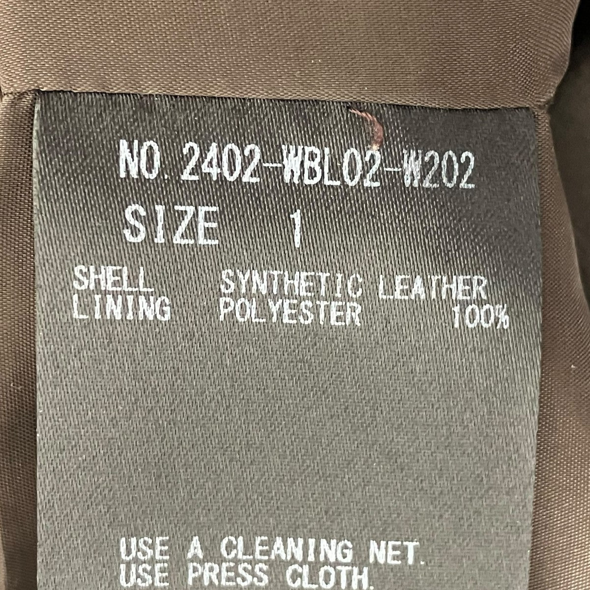 フェイクレザージャケット2402-WBL02-W202