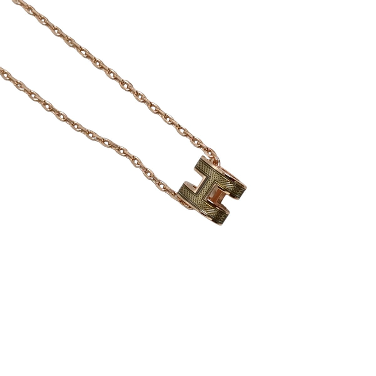 HERMES POP H Mini Splas’H Pendant Bronze DorネックレスH100073F0F5 古着・中古-2枚目のアイテム画像